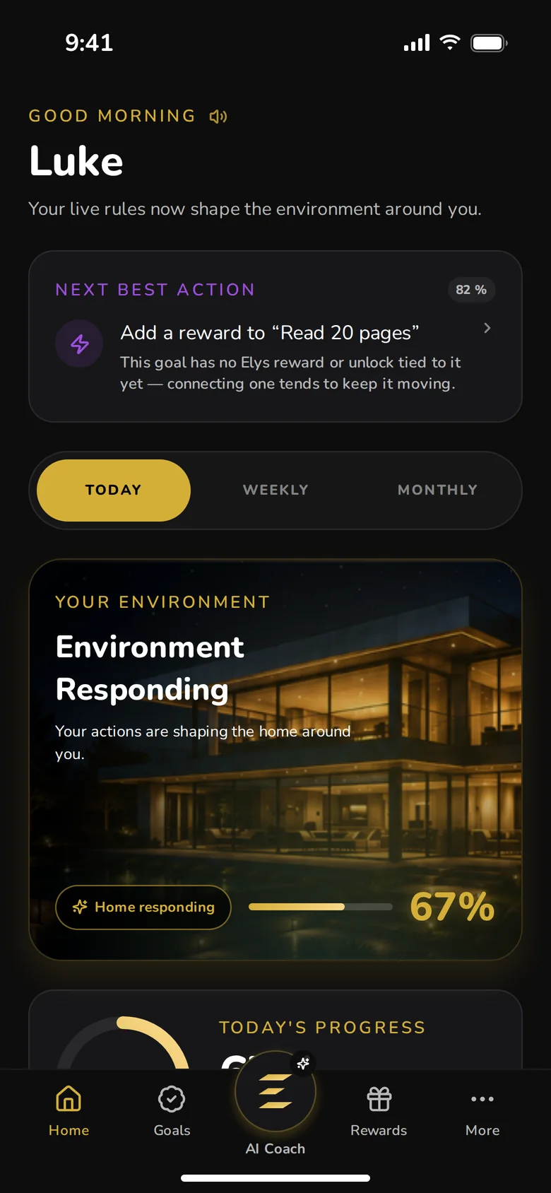 Home: your environment and today's rules