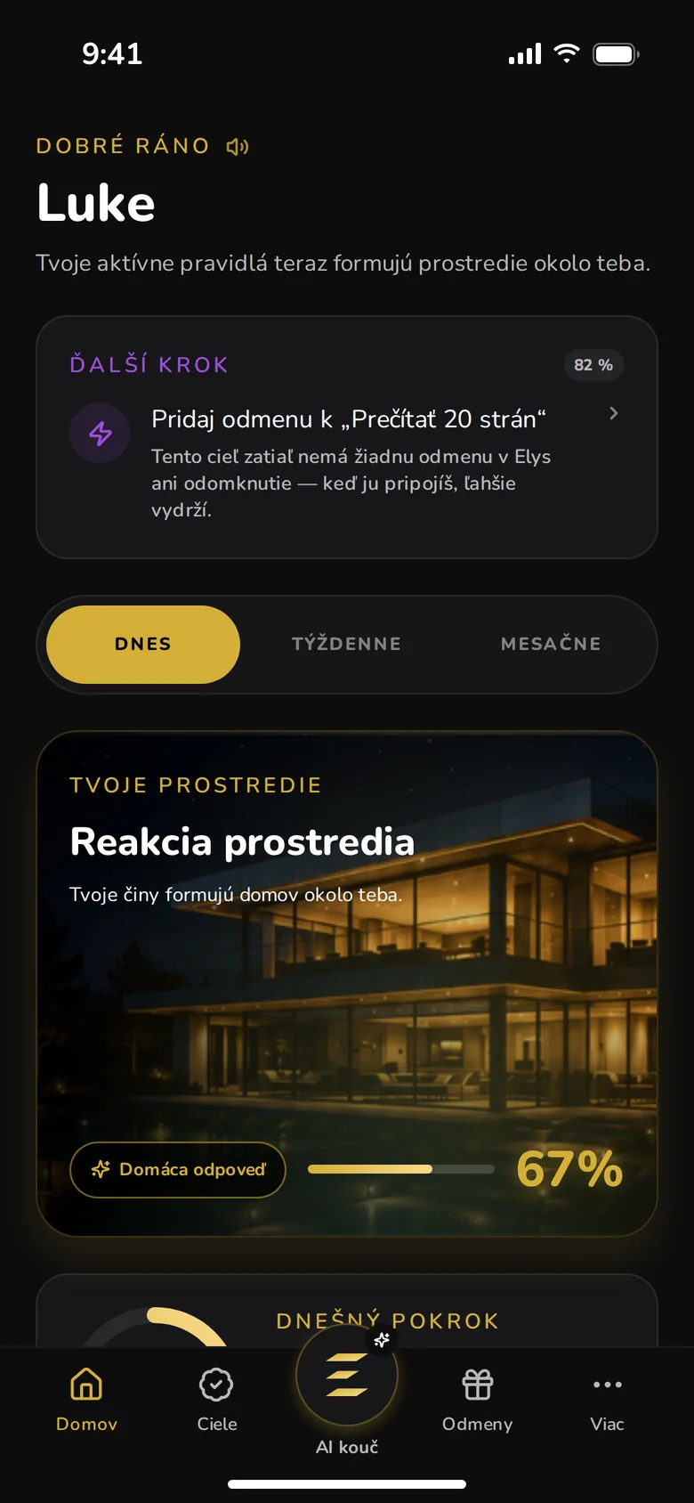 Home: tvoje prostredie a dnešné pravidlá